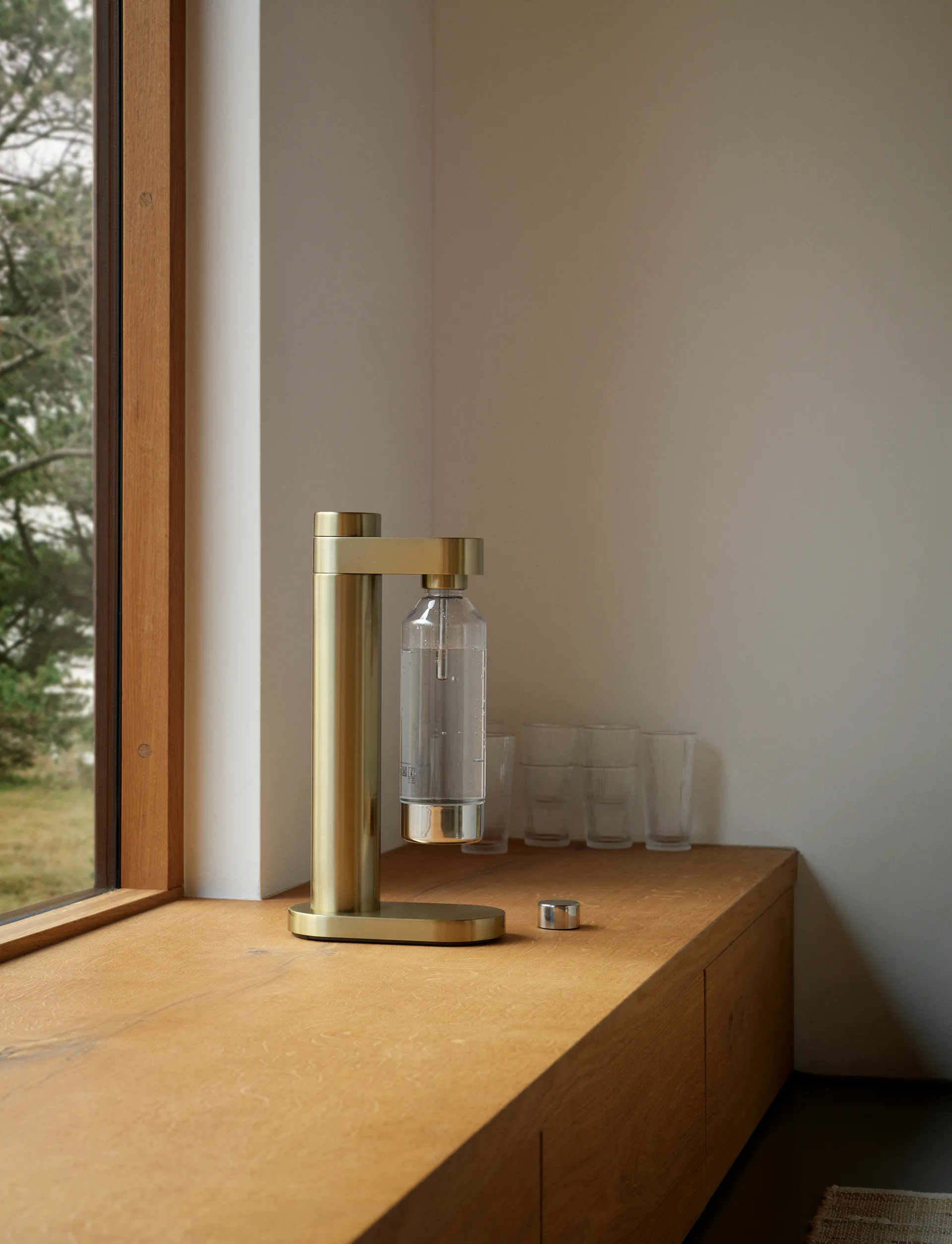 Brus kullsyremaskin, Brushed Brass Stelton