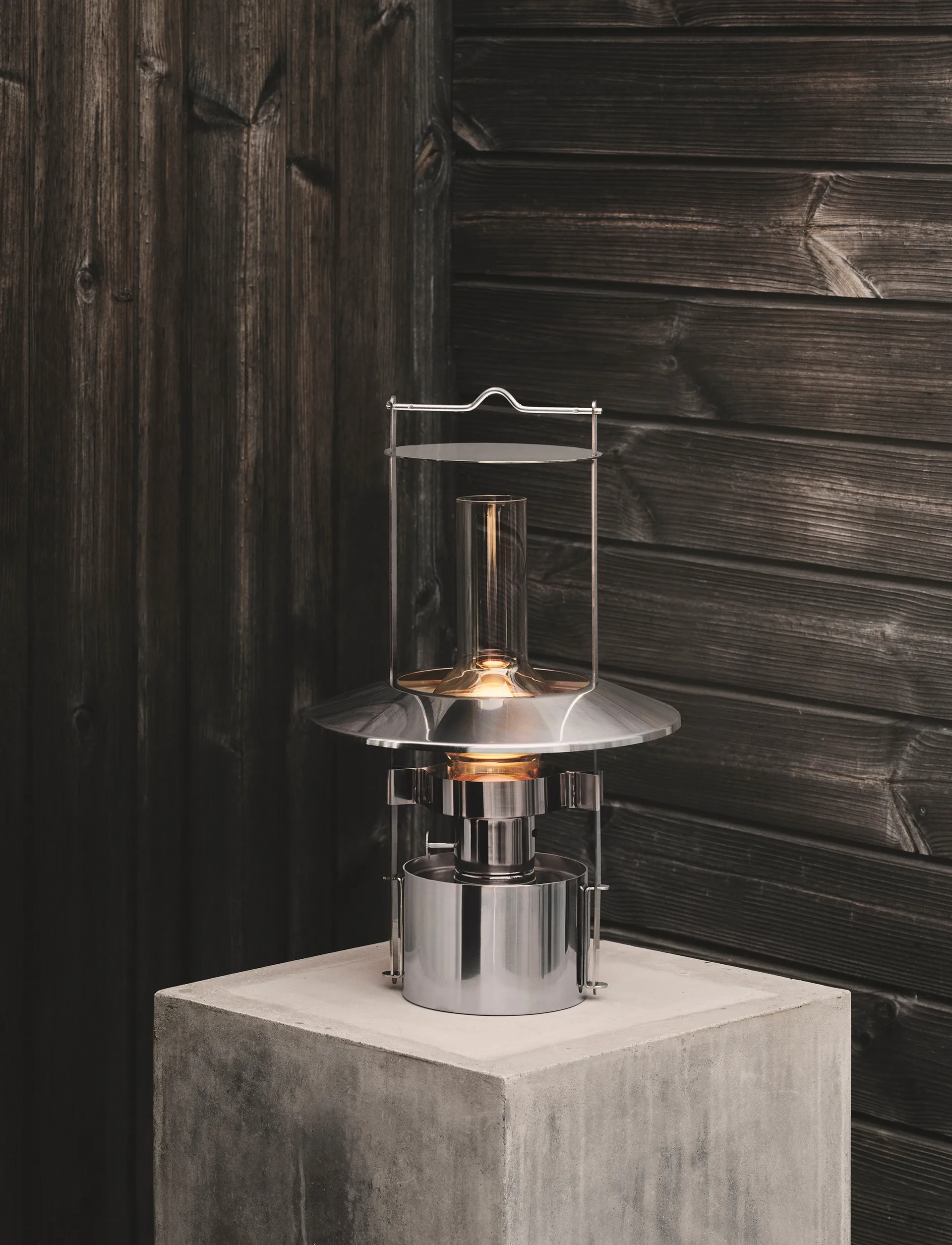 EM portabel skipslampe 43 cm, Steel Stelton