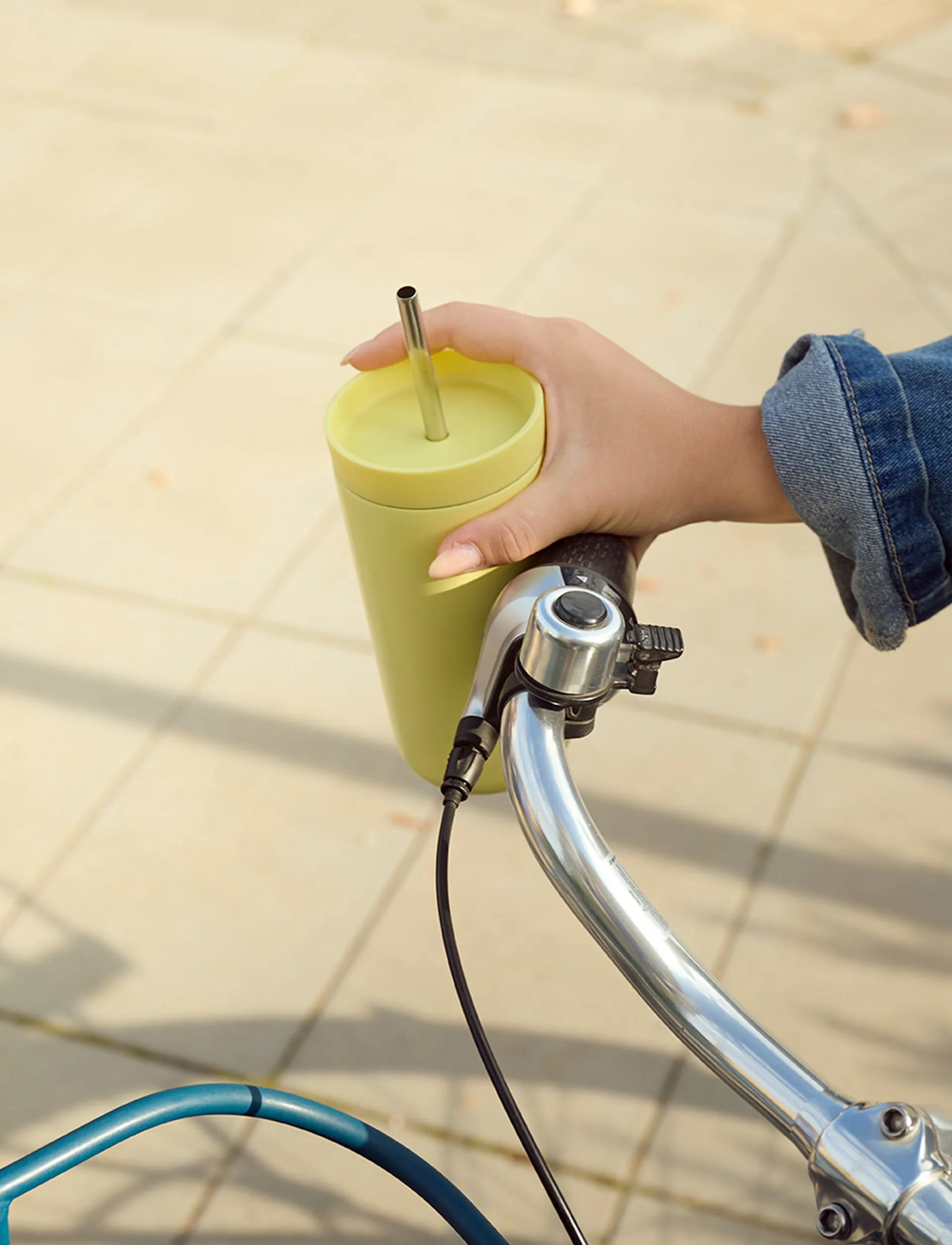 To Go Sip termokrus med sugerør 0,4 L, Laevis Stelton