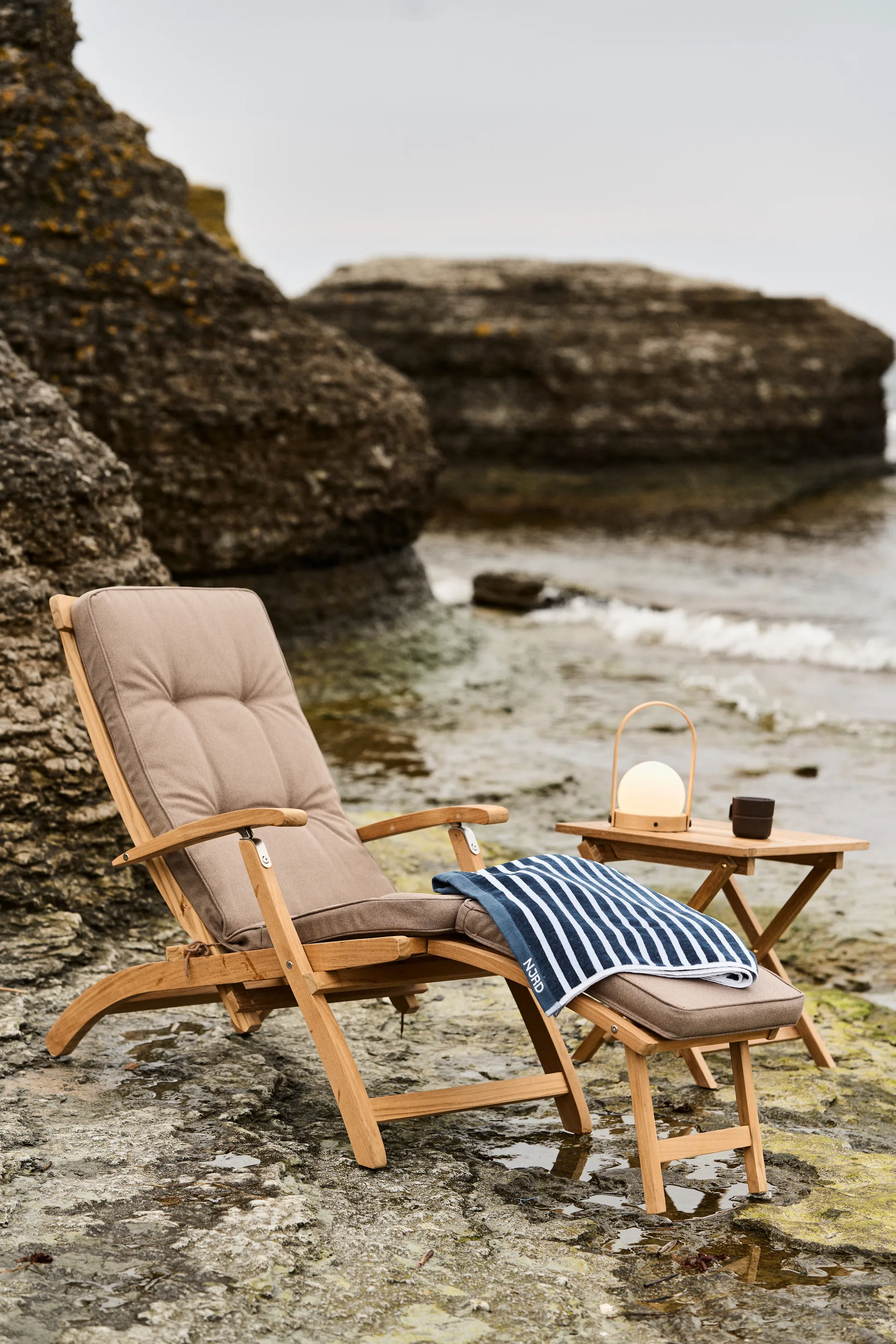 Lobby dekkstol, Inkl. brett og regntrekk Stockamöllan