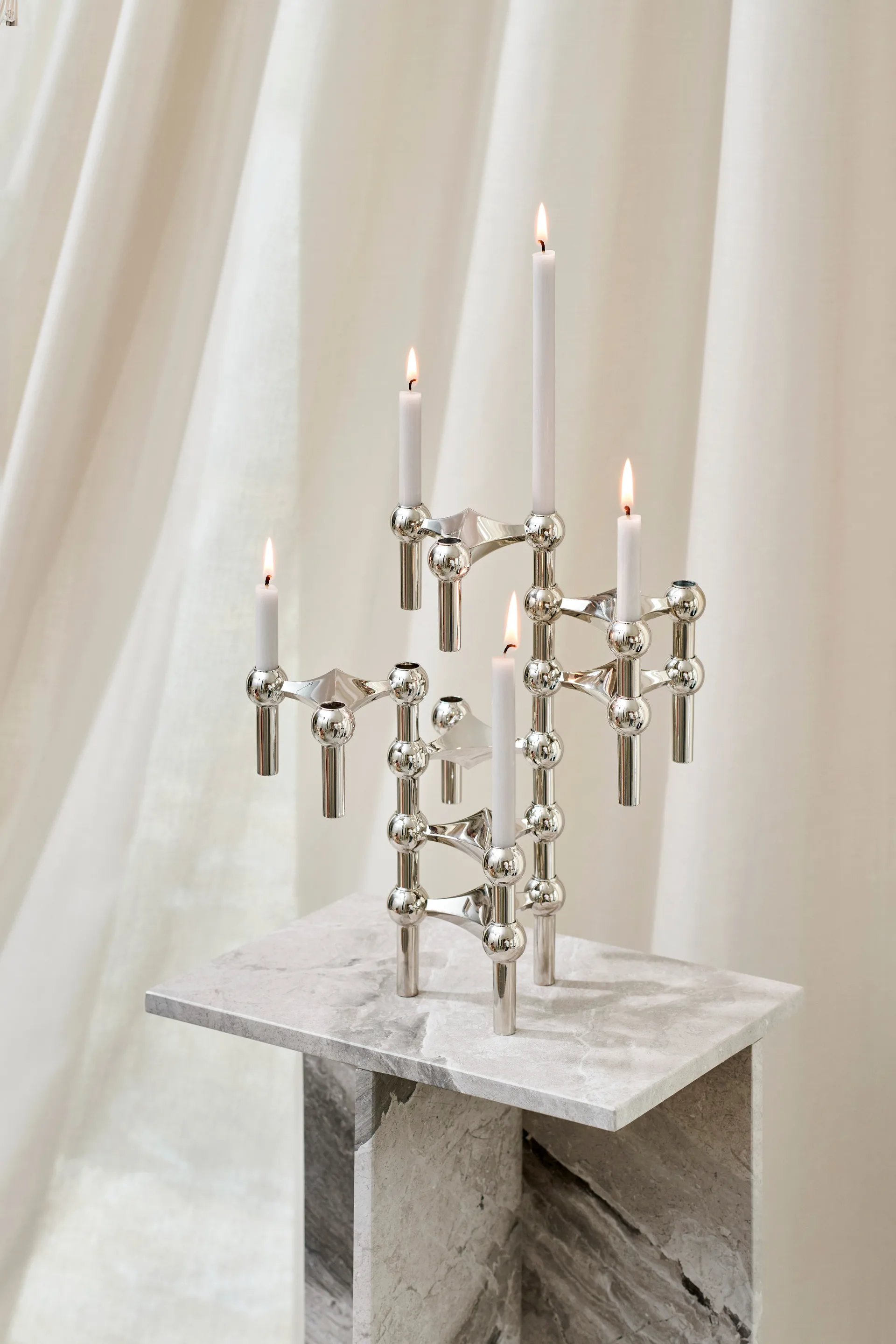 Nagel lys 12-pakning, Linen grey STOFF