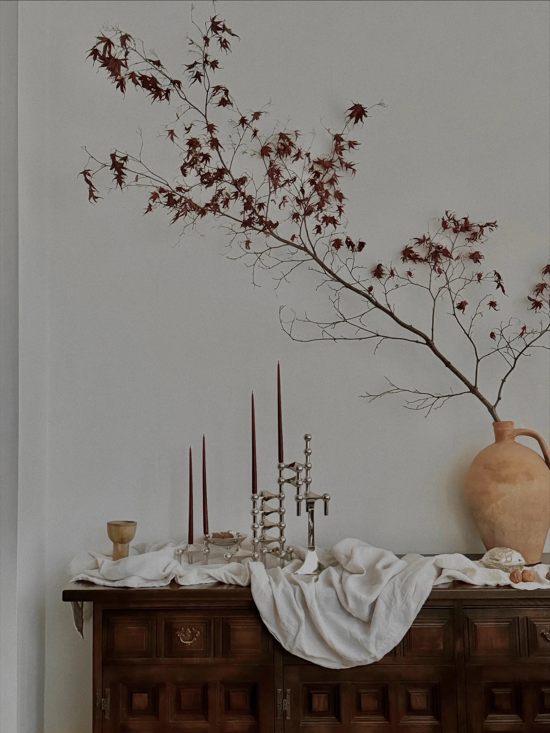 STOFF Nagel antikklys by ester & erik 6-pack, Burgundy red STOFF Nagel