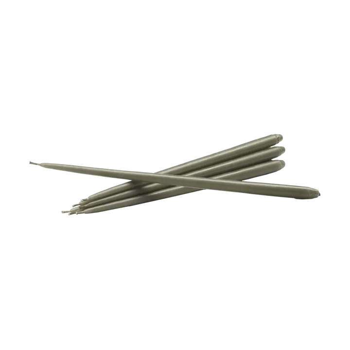 STOFF Nagel antikklys by ester & erik 6-pack - Dusty green - STOFF Nagel