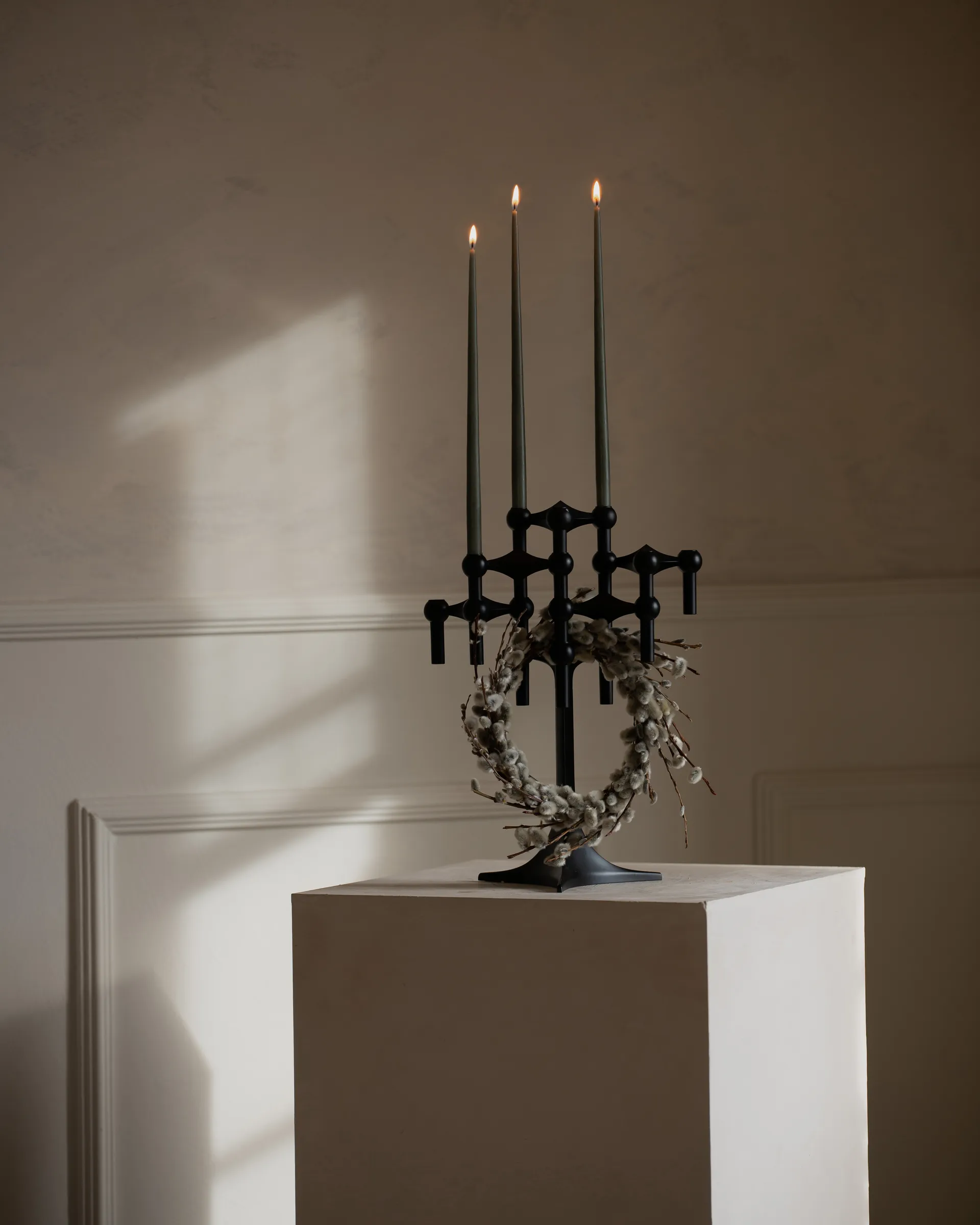 STOFF Nagel antikklys by ester & erik 6-pack, Dusty green STOFF Nagel