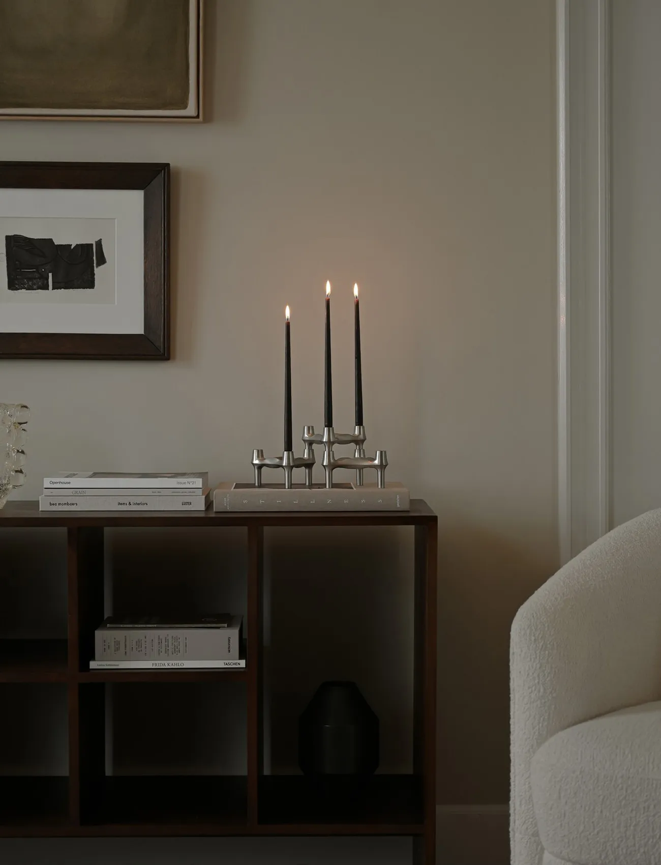 STOFF Nagel antikklys by ester & erik 6-pack, Espresso STOFF Nagel