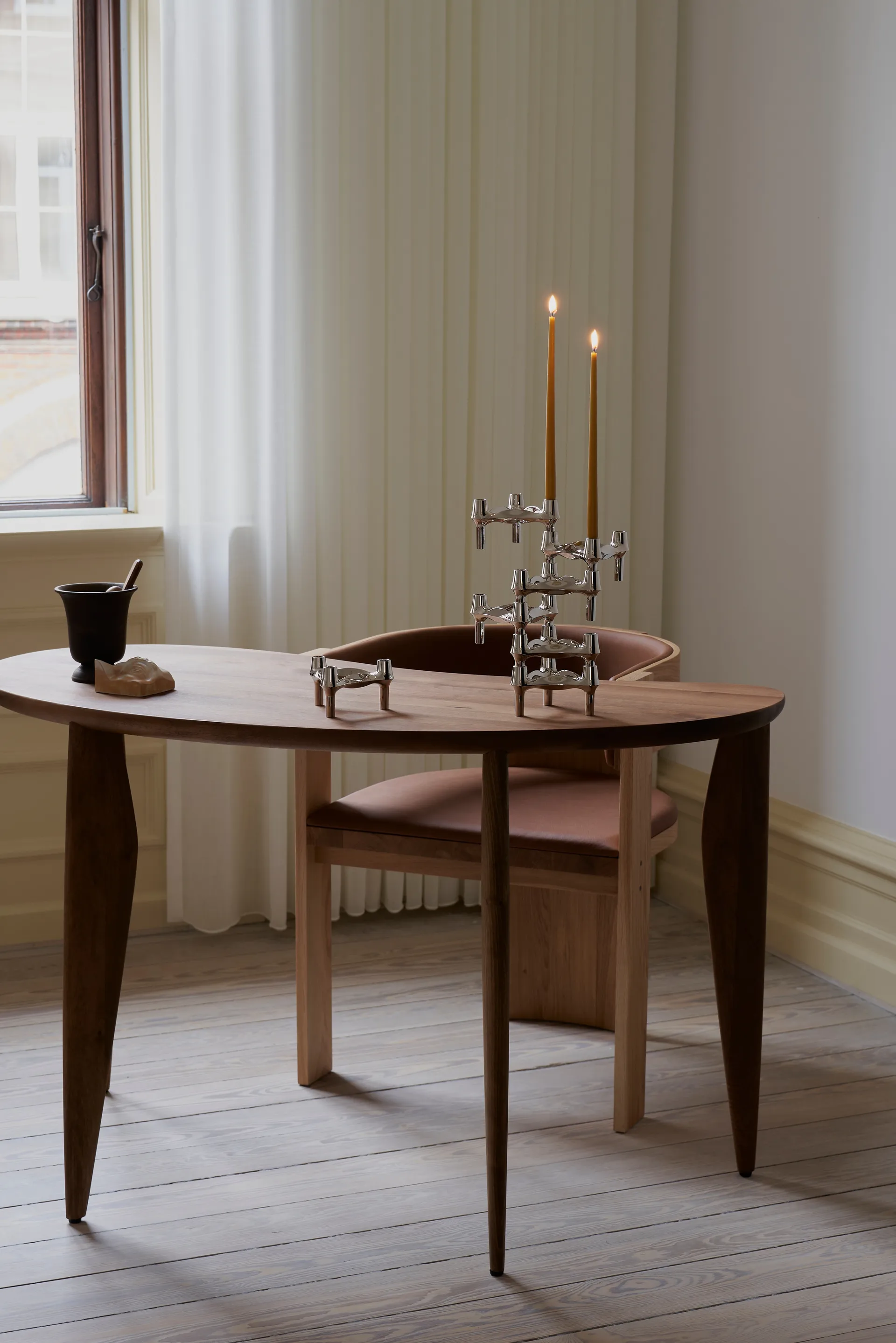 STOFF Nagel antikklys by ester & erik 6-pack, Mustard STOFF Nagel