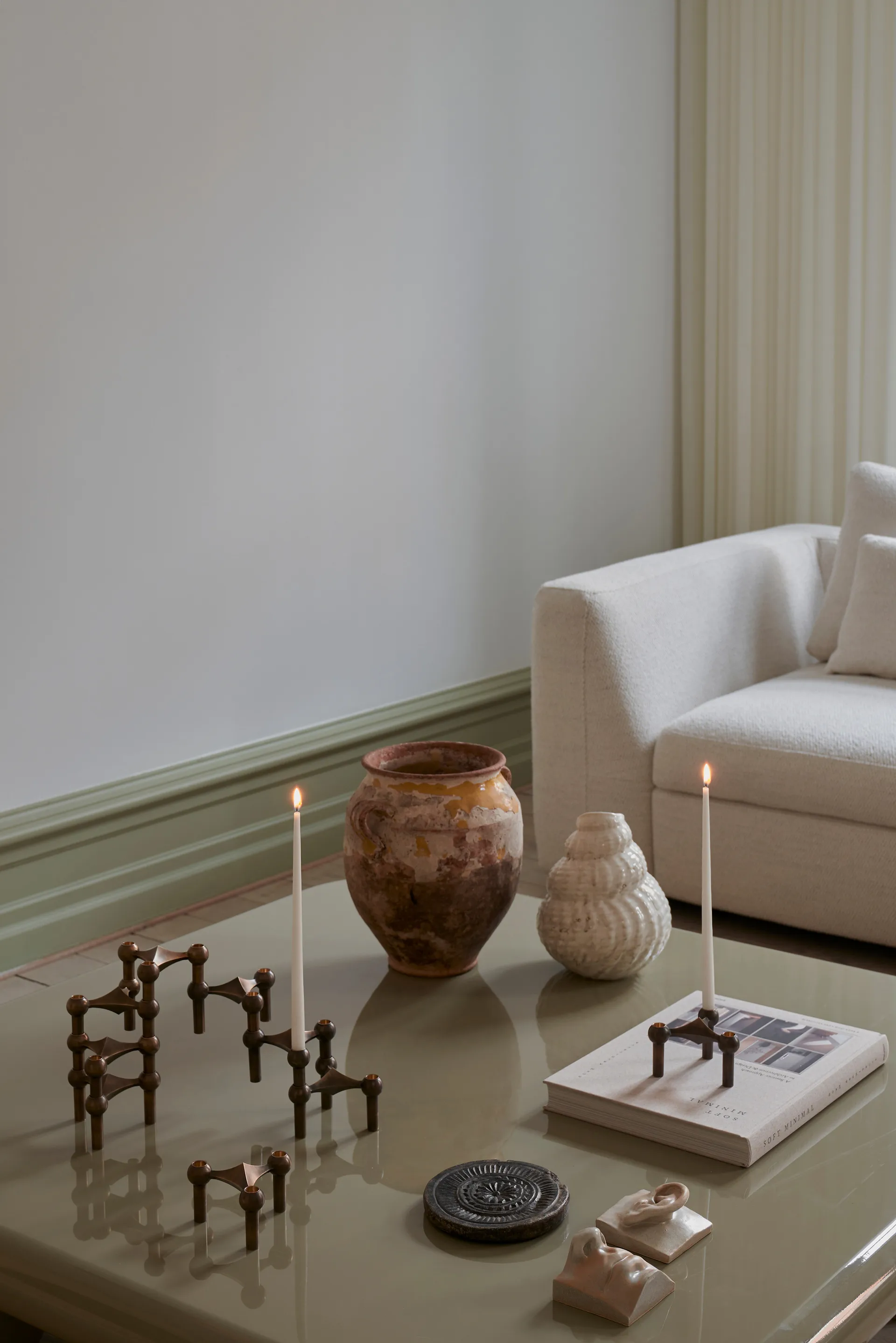 STOFF Nagel antikklys by ester & erik 6-pack, Offwhite STOFF Nagel