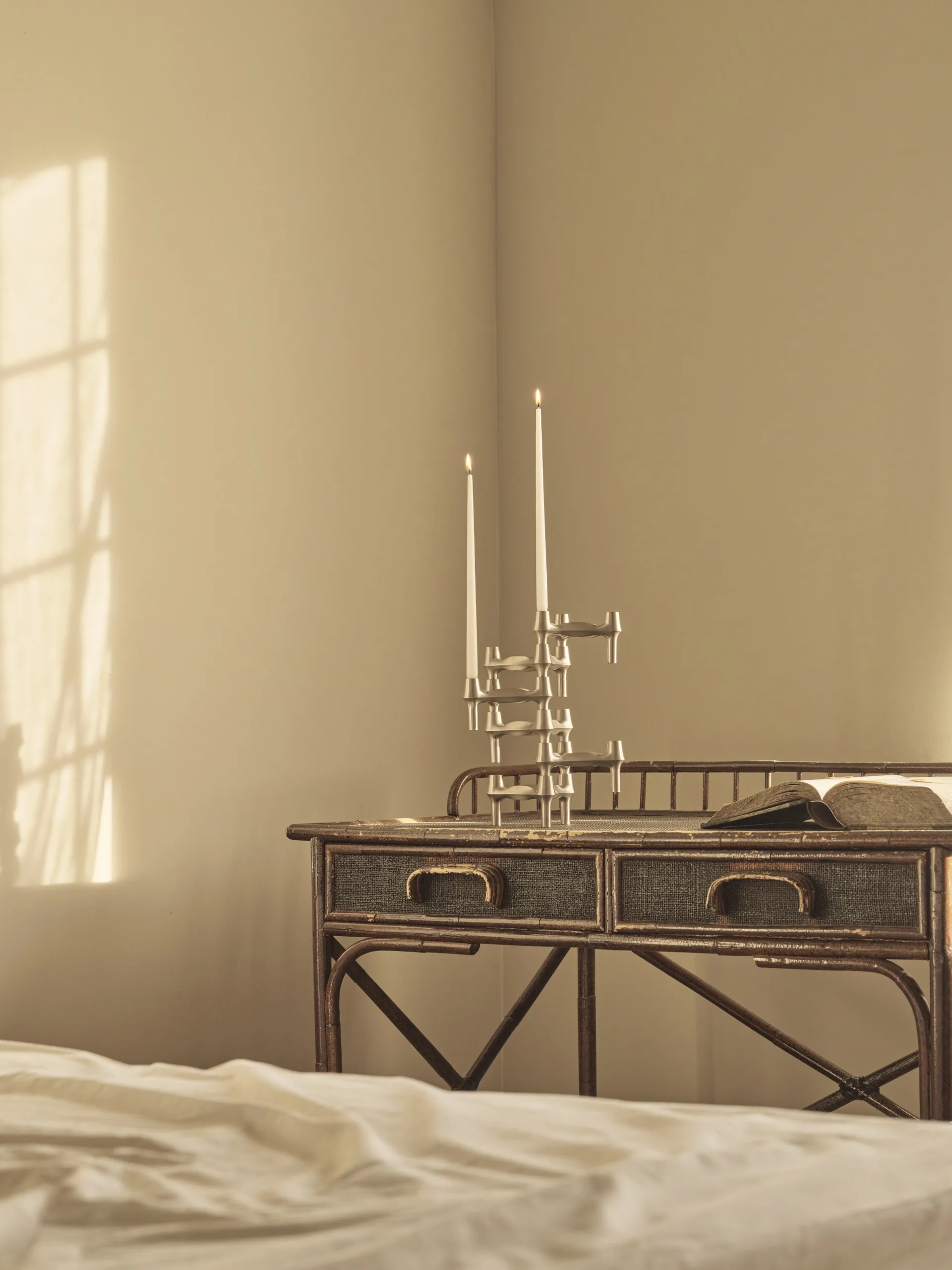 STOFF Nagel antikklys by ester & erik 6-pack, White STOFF Nagel