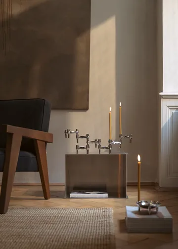 STOFF Nagel BMF lysestake 3-pakning - Krom - STOFF Nagel