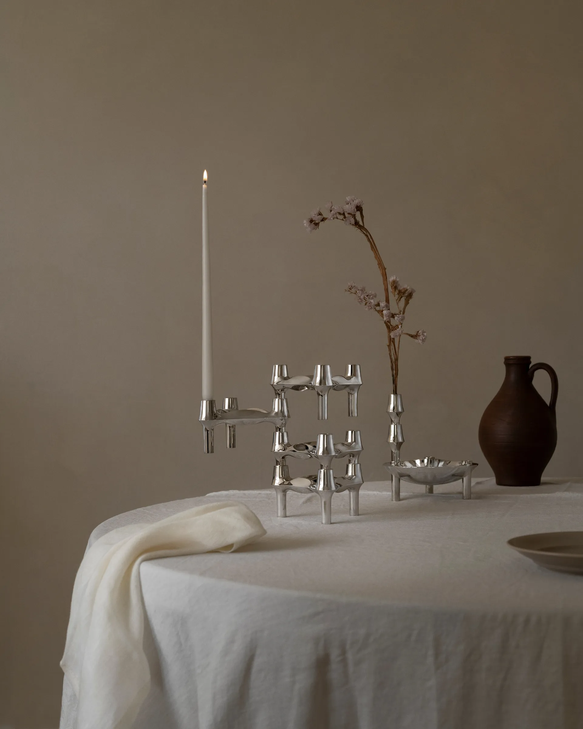 STOFF Nagel BMF lysestake 3-pakning, Krom STOFF Nagel