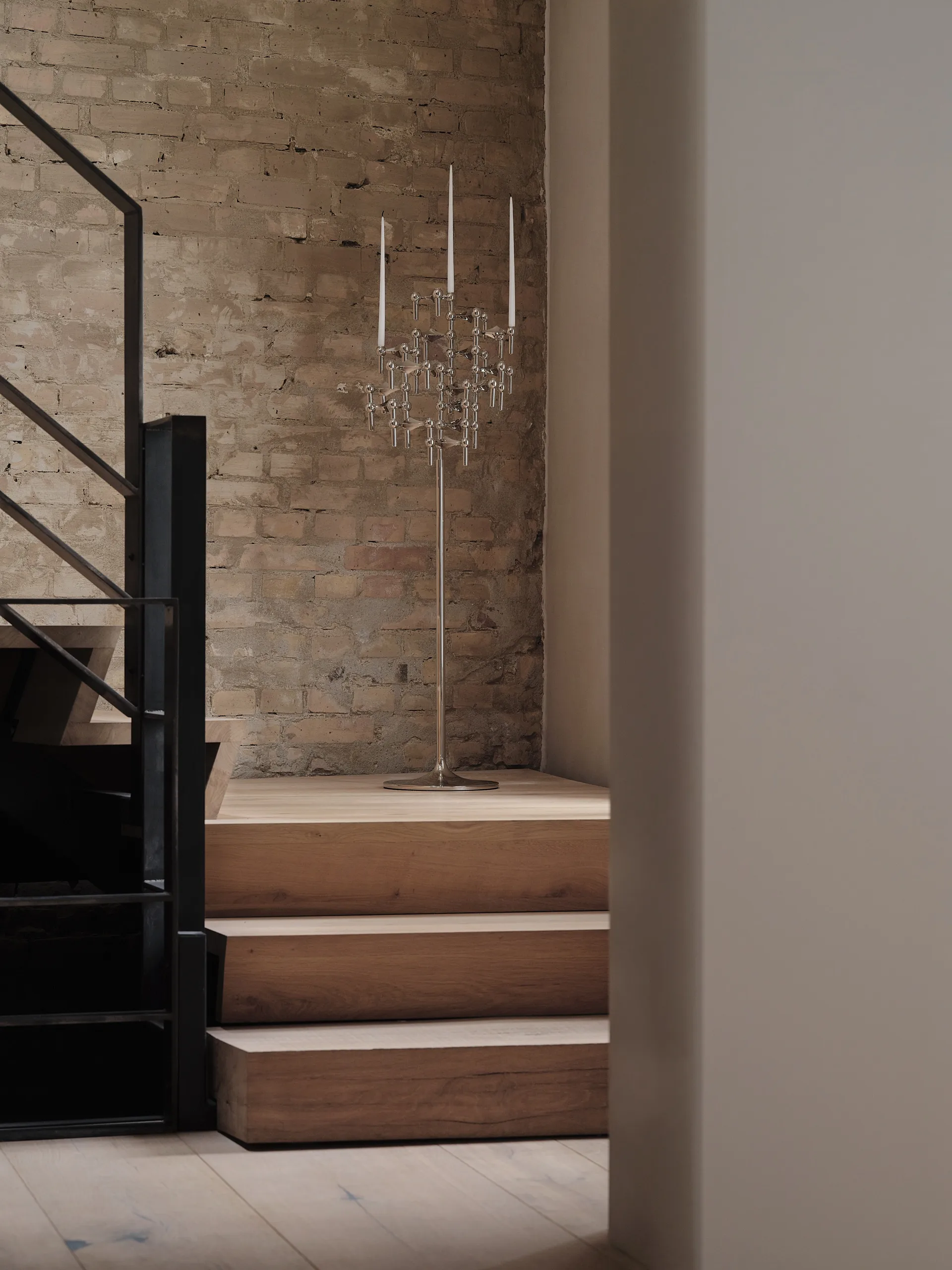 STOFF Nagel gulvstativ 70 cm, Chrome STOFF Nagel