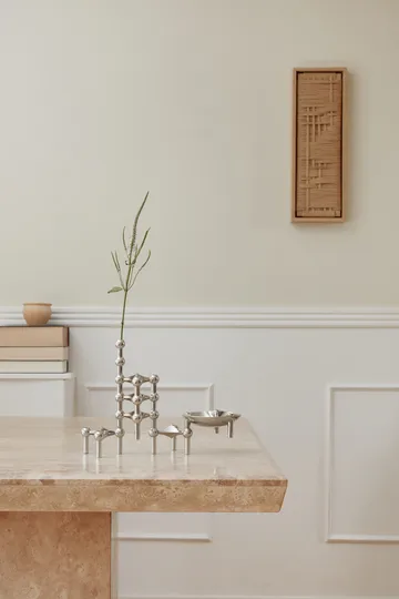 STOFF Nagel lysestake 3-pakning - krom - STOFF Nagel