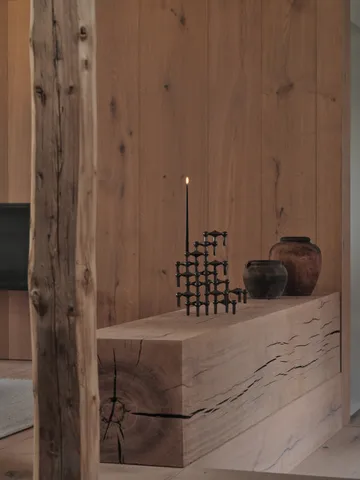 STOFF Nagel lysestake 3-pakning - Svart krom - STOFF Nagel