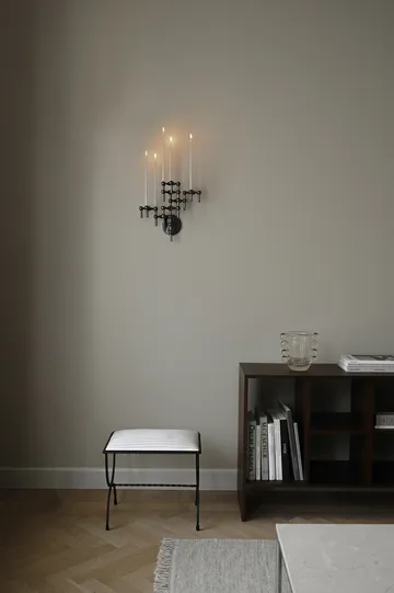 STOFF Nagel lysestake 3-pakning - Svart krom - STOFF Nagel