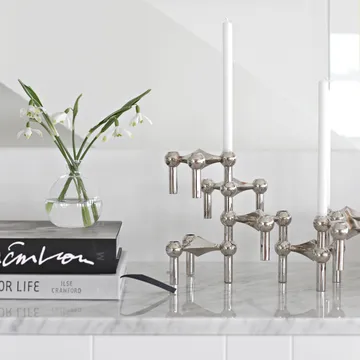 STOFF Nagel lysestake 6-pakning - Krom - STOFF Nagel