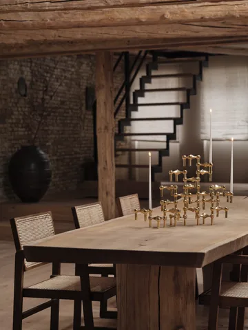 STOFF Nagel lysestake - messing - STOFF Nagel