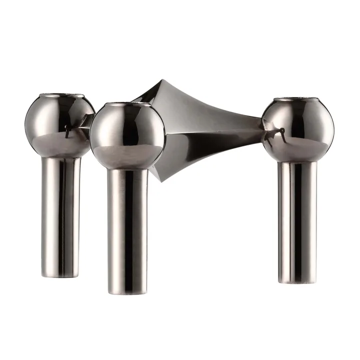 STOFF Nagel lysestake - Svart krom - STOFF Nagel