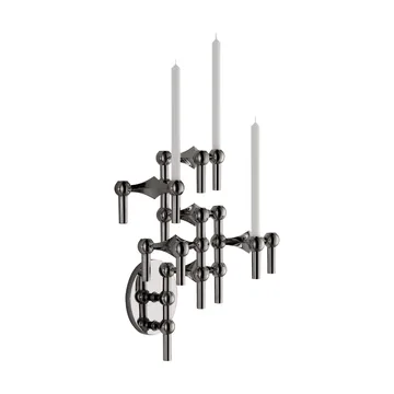 STOFF Nagel lysestake vegg - Svart krom - STOFF Nagel