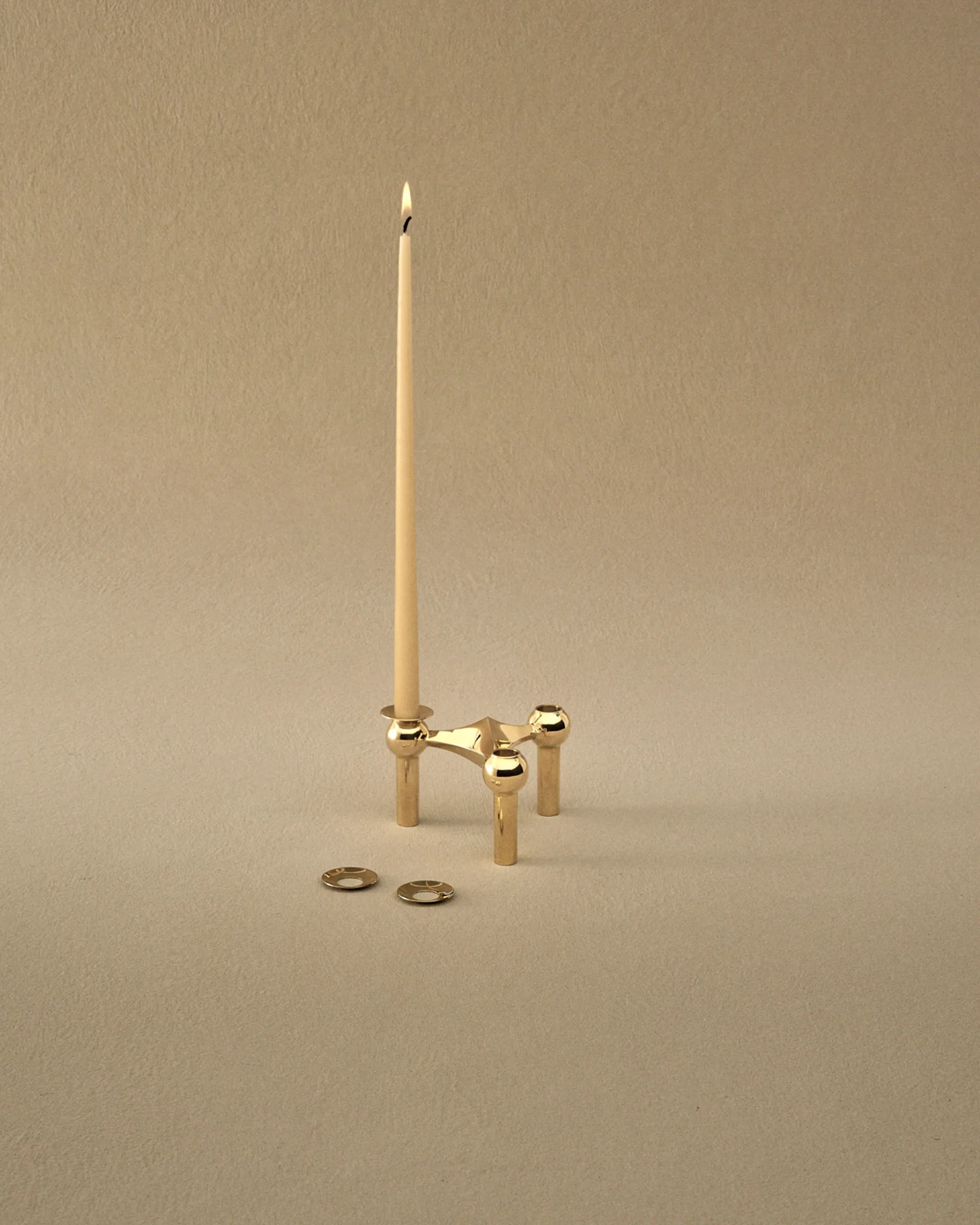 STOFF Nagel lysmansjett 3-pakning, Solid messing STOFF Nagel