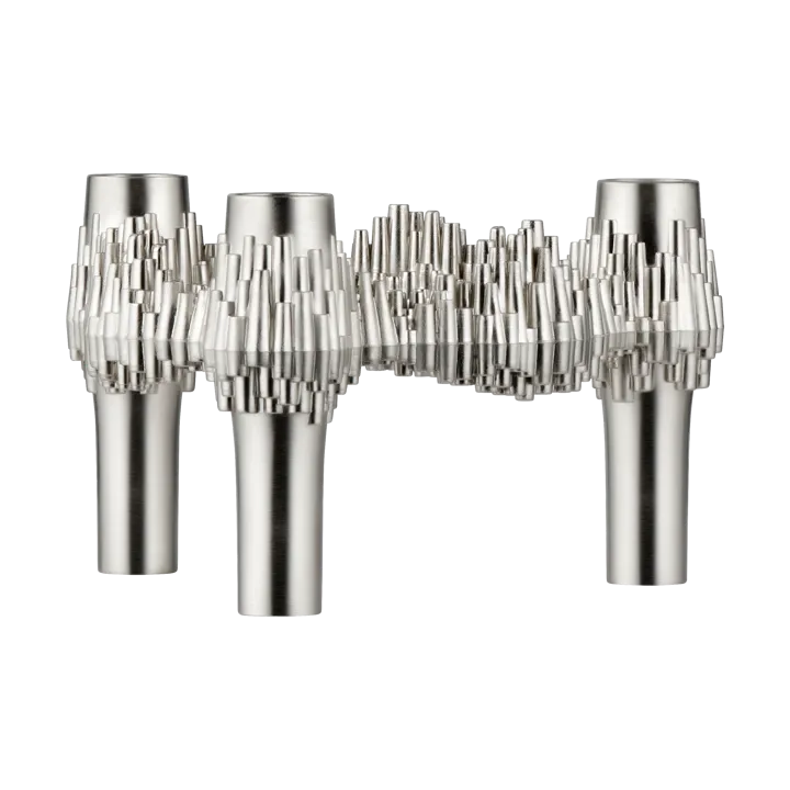 STOFF Nagel Quist lysestake - Børstet krom - STOFF Nagel