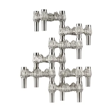 STOFF Nagel Quist lysestake - Børstet krom - STOFF Nagel