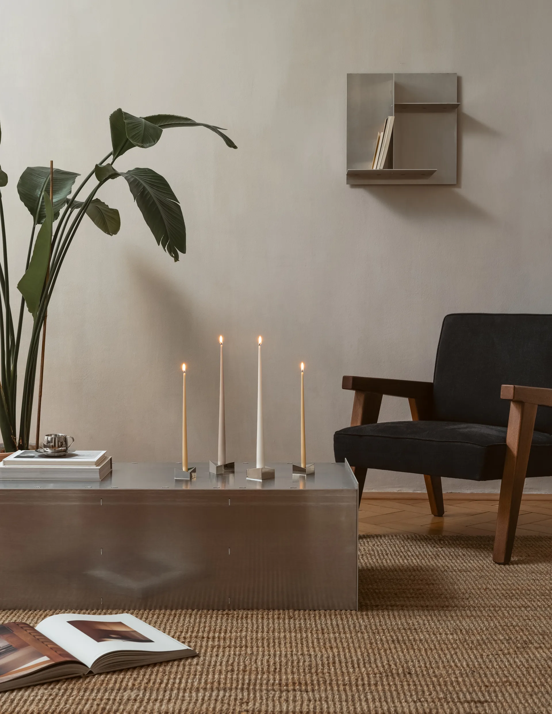 STOFF Nagel reflect lysestake large 3,2 cm, Krom STOFF Nagel