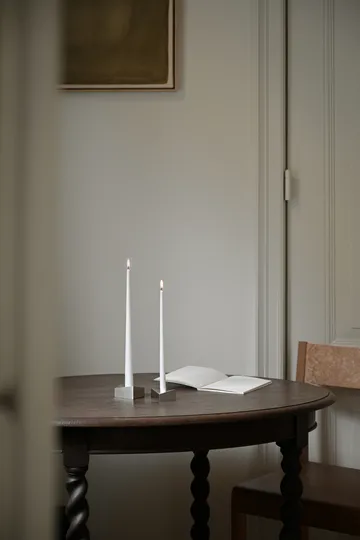 STOFF Nagel reflect lysestake small 2,7 cm - Børstet krom - STOFF Nagel