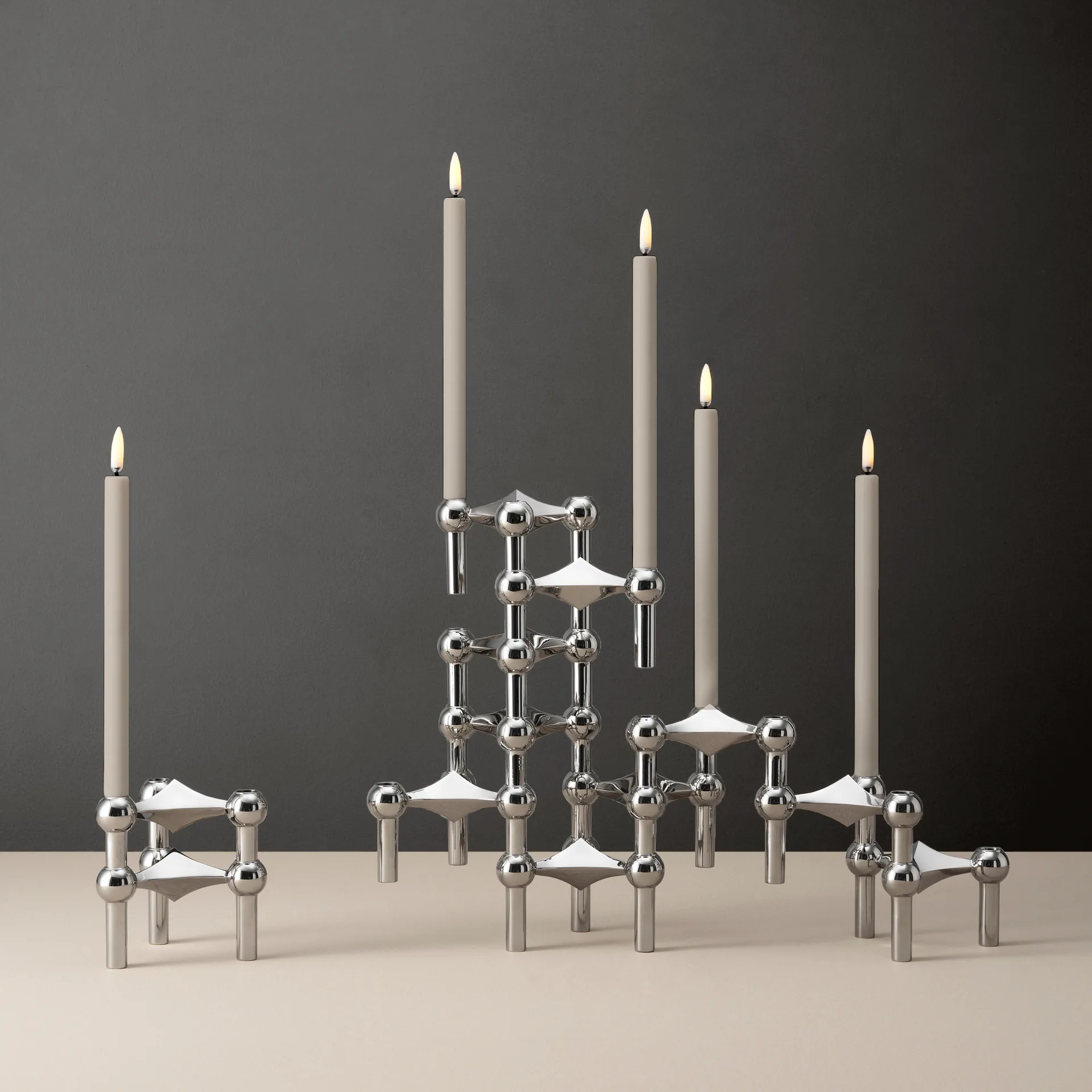 STOFF LED-lysby Uyuni Lighting 2-stk., Sand STOFF