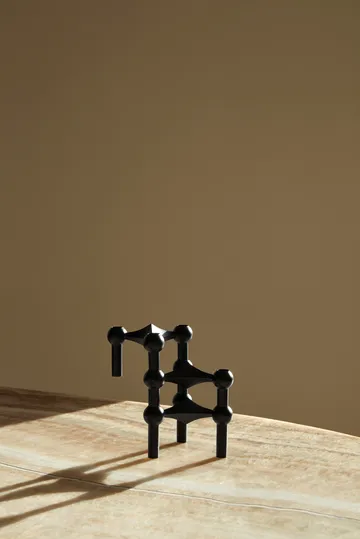 STOFF Nagel lysestake 3-pakning - svart - STOFF