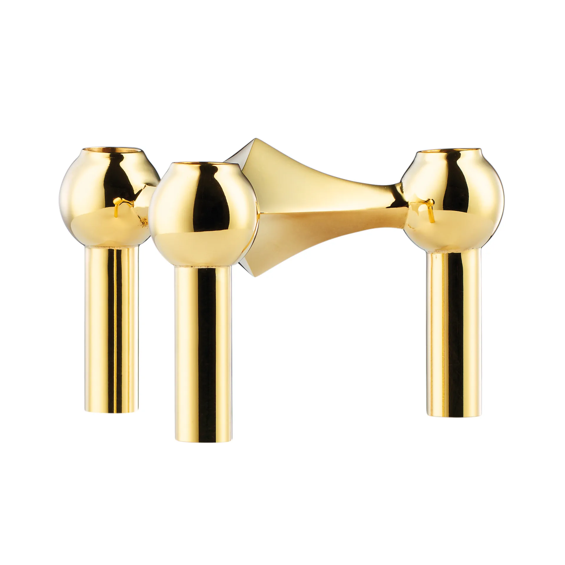 STOFF Nagel lysestake, messing STOFF