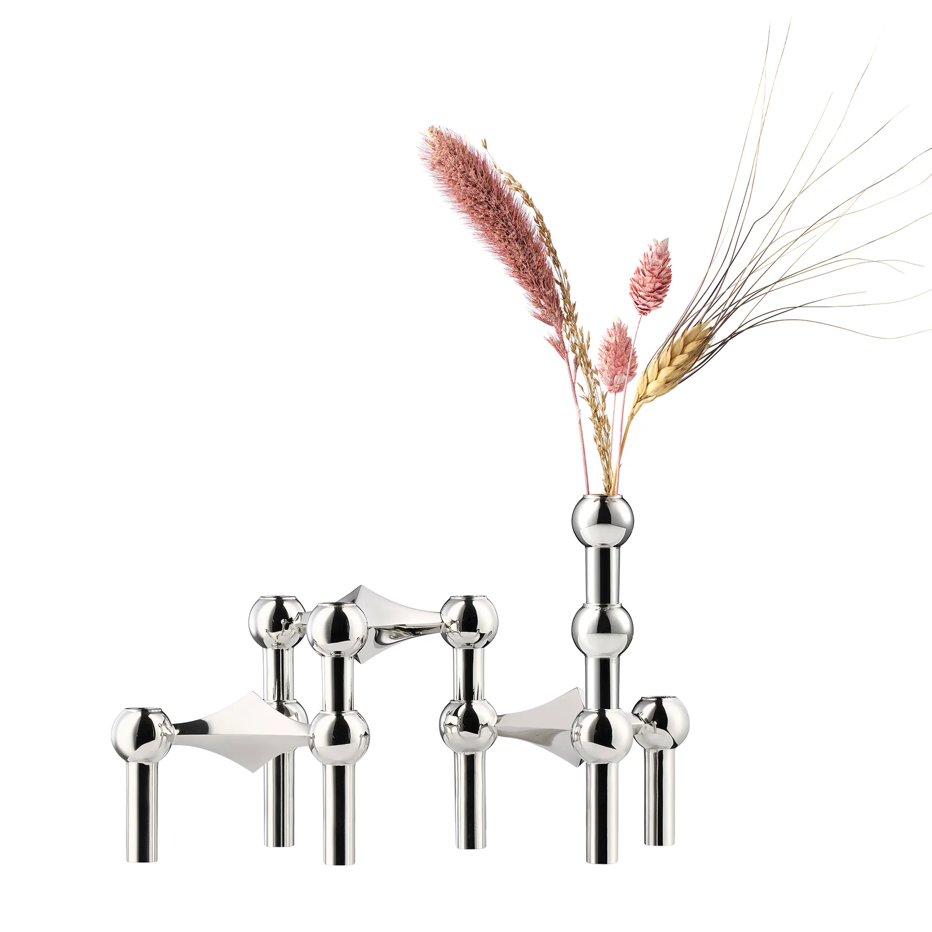 STOFF Nagel vase, Krom STOFF