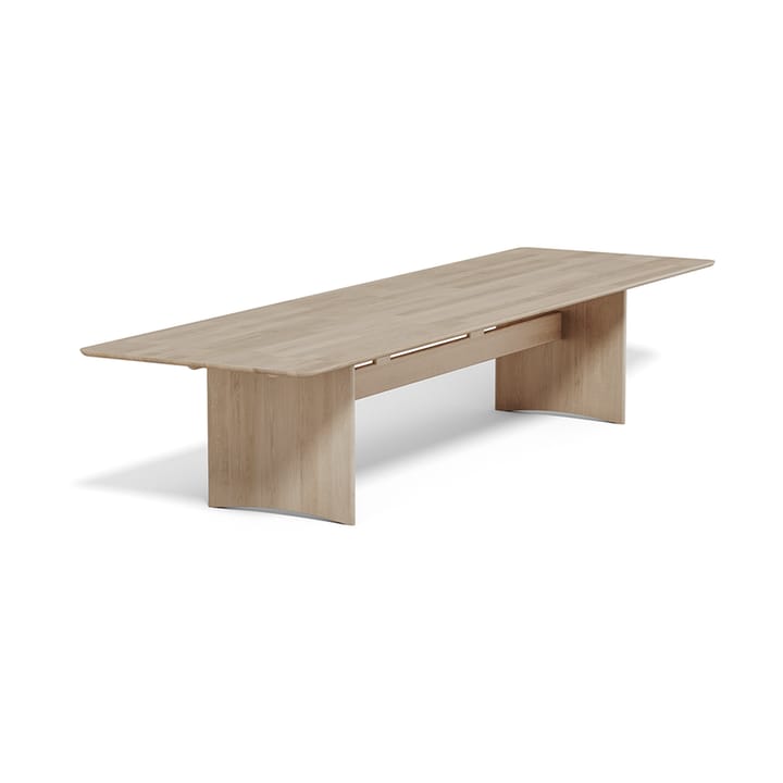 Alt bord 110x385 cm eik - Lys mattlakk - Stolab