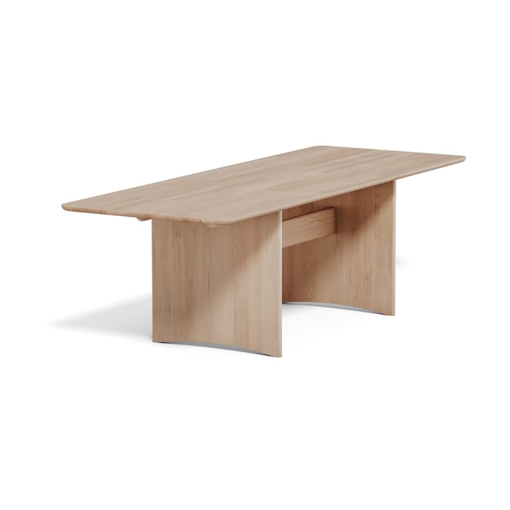 Alt bord 90x245 cm eik - Lys mattlakk - Stolab