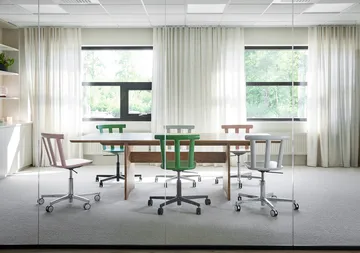 Alt stol snurrstativ kledd sete bjørk - Hallingdal 65-103 grå/beige-hvit 21 - Stolab