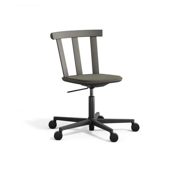 Alt stol snurrstativ kledd sete bjørk - Hallingdal 65-153 mørk grå-mörkgrå 62 - Stolab