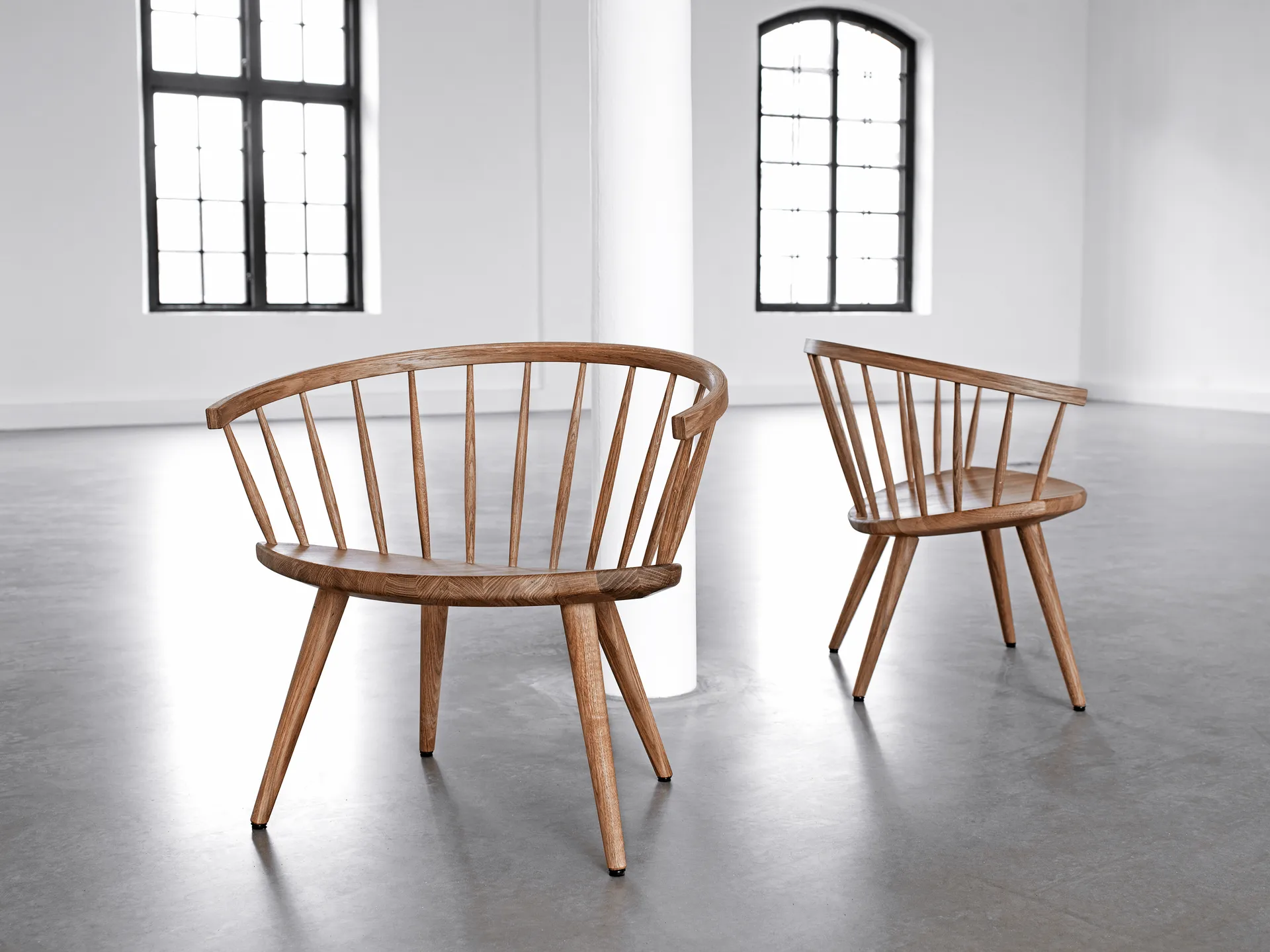 Arka loungestol eik, Naturell olje Stolab