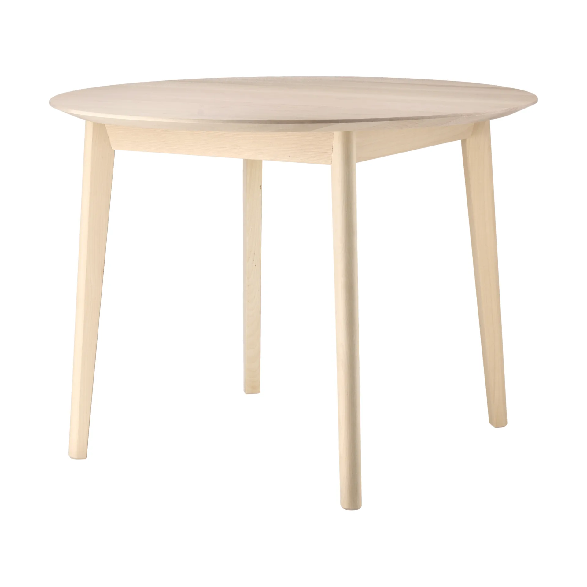Emma sofabord Ø70 cm, Lys mattlakkert bjørk Stolab