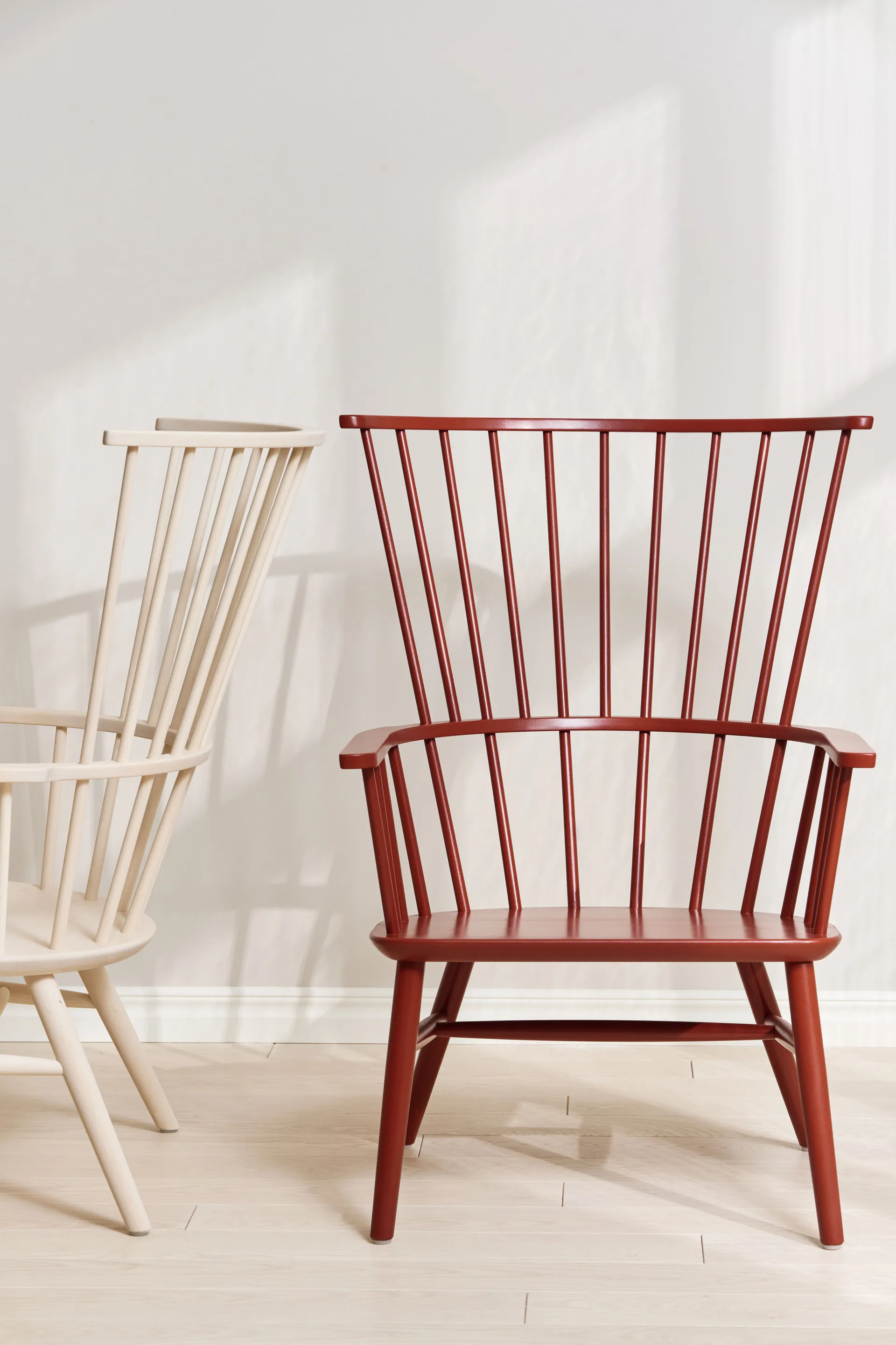 Henriette lenestol pute & nakkekudde Svenssons falurød-Scandinavian grey Stolab