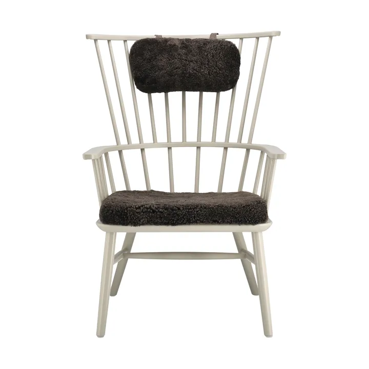 Henriette lenestol pute & nakkepute Svenssons beige-Espresso - Stolab