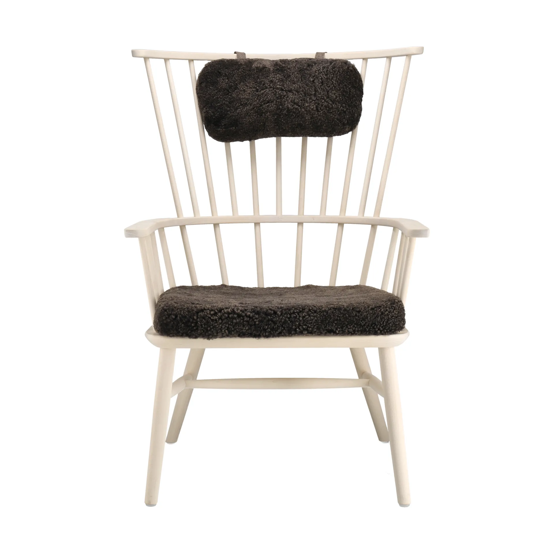 Henriette lenestol pute&nakkepute Hvitolje-Espresso Stolab