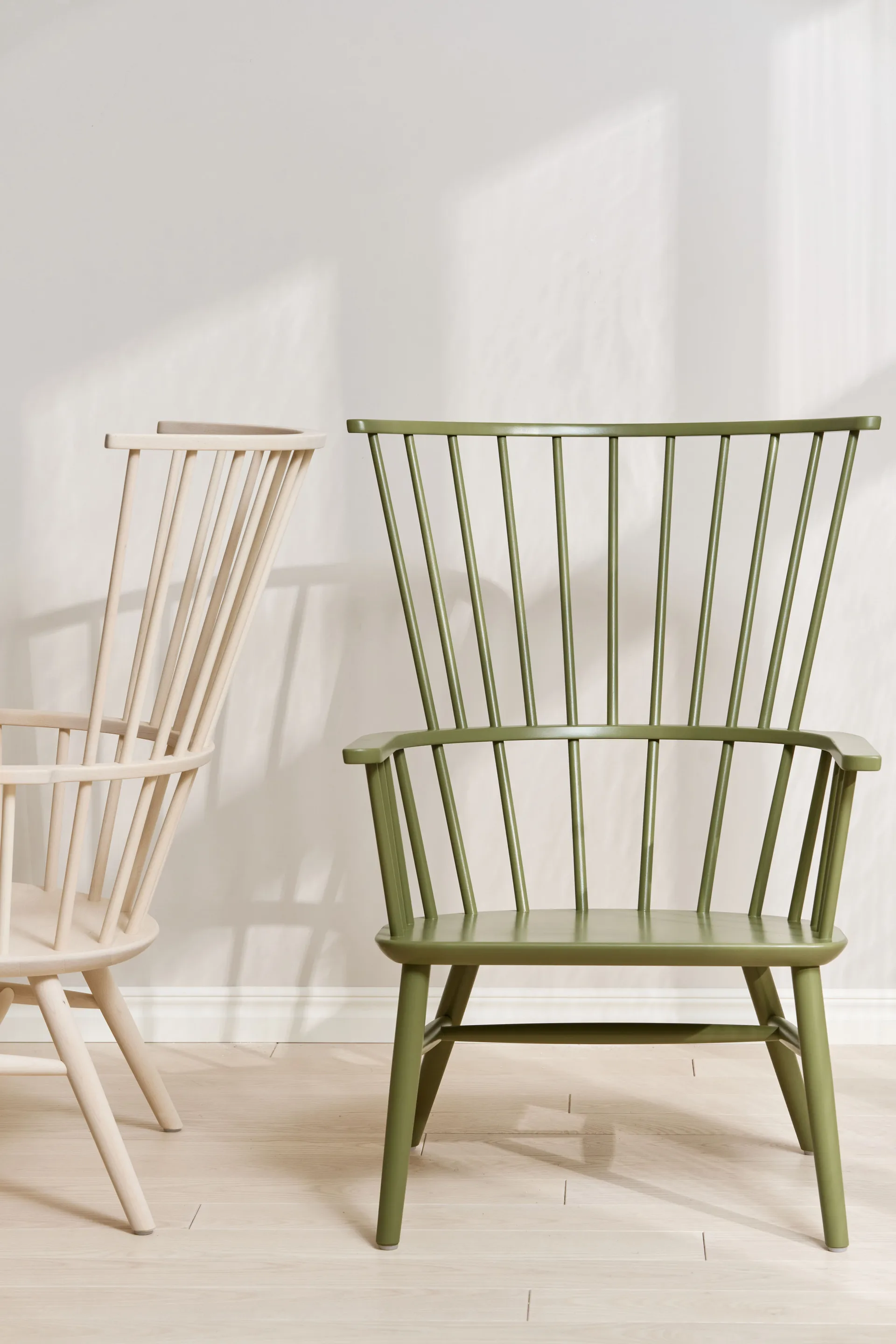 Henriette lenestol pute&nakkepute Olivengrønn-Espresso Stolab