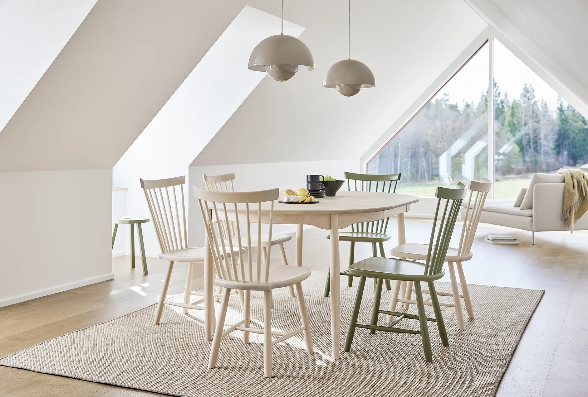 Lilla Åland stol bjørk, Svenssons-beige Stolab