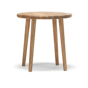 Miss Button rund krakk - Eik naturlig olje, lav, Ø44x45 cm - Stolab