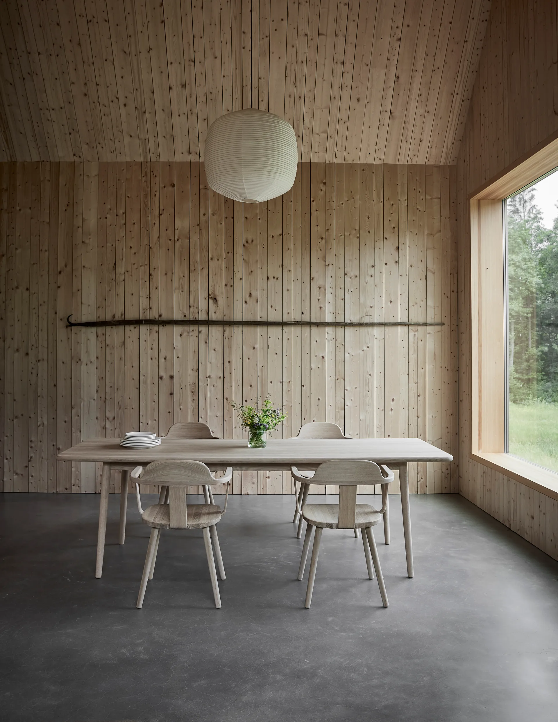 Miss Holly bord 235 x 100 cm, Bjørk hvitolje Stolab