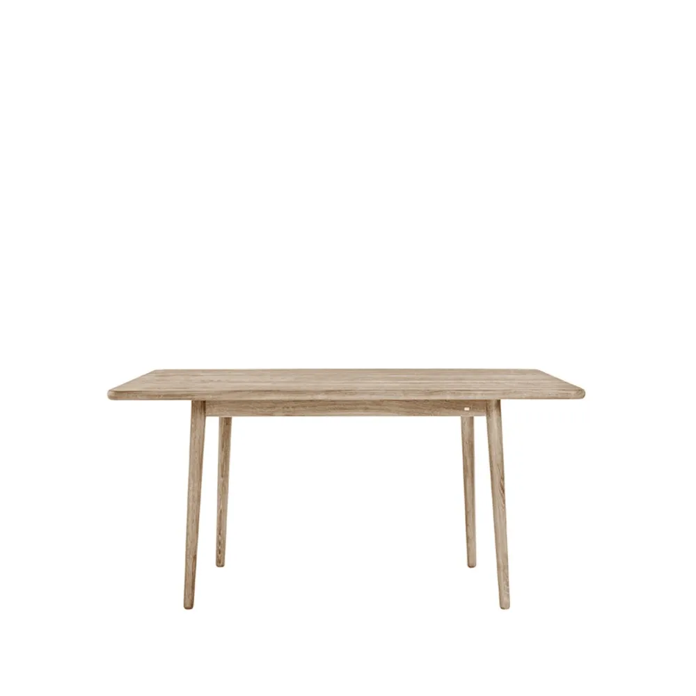Miss Holly bord 235 x 82 cm, Eik lys mattlakkert, 2 ilegg Stolab