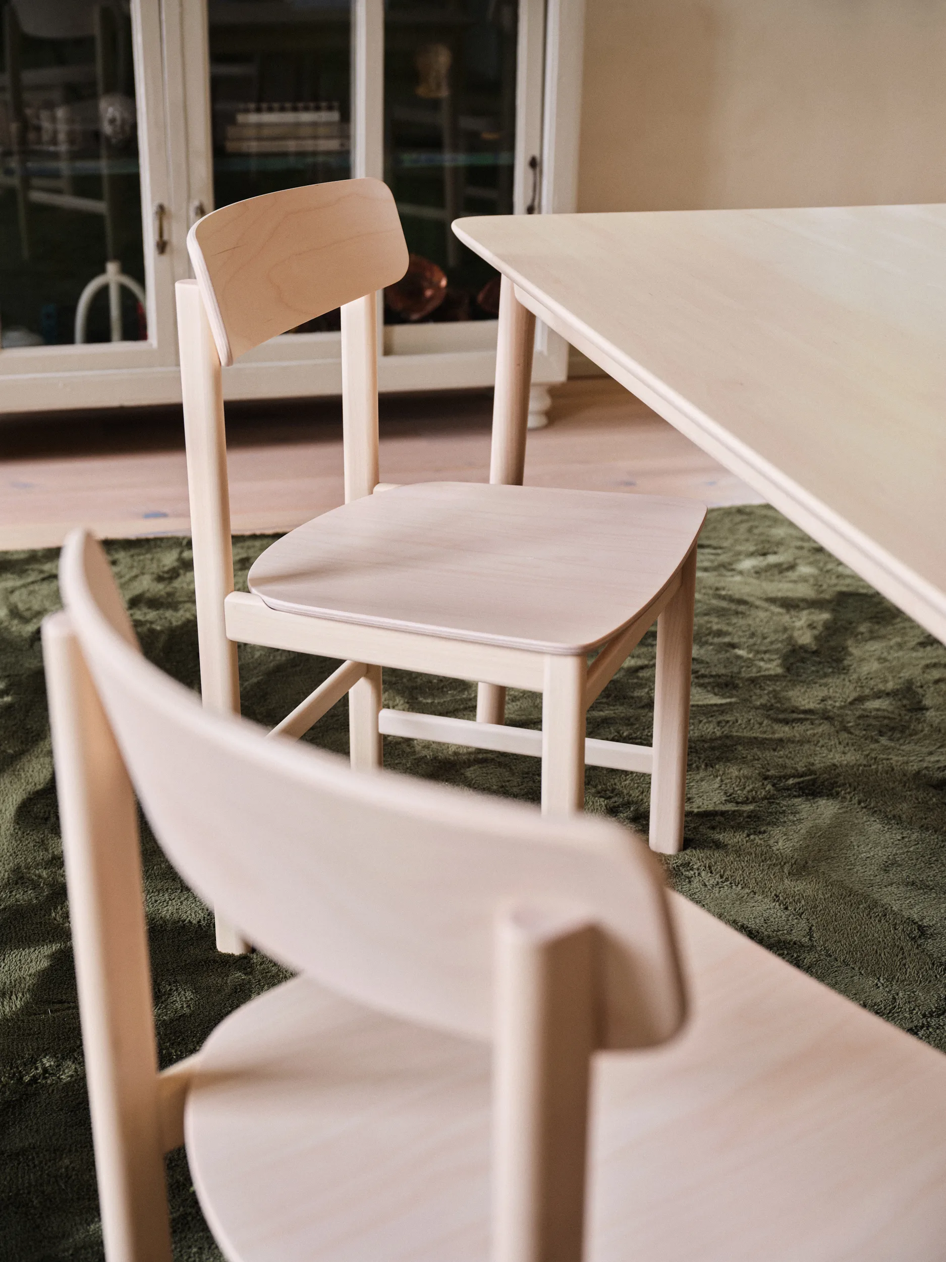 Pal armstol, Bjørk lys mattlakk Stolab