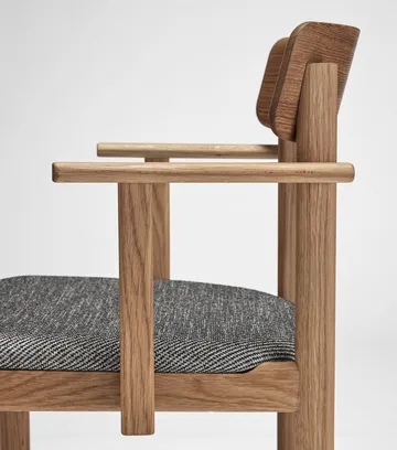 Pal armstol - Eik naturlig olje-Tornado V3576 - Stolab