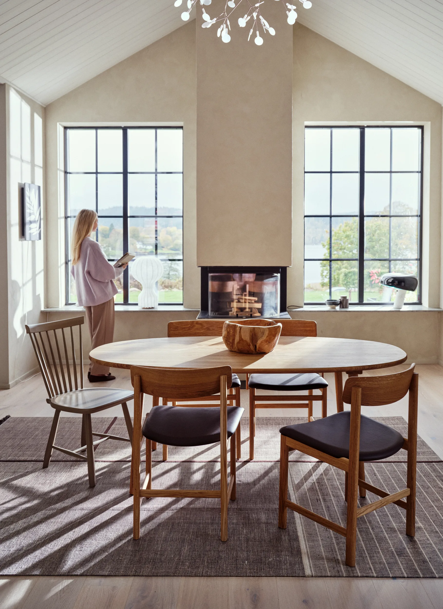 Pal stol, Eik naturlig olje-Elmosoft 93129 Stolab