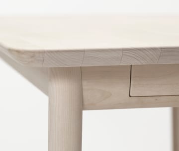 Prima Vista bord - Bjørk hvitoljet 120 x 90 cm hvitoljet + ilegg - Stolab