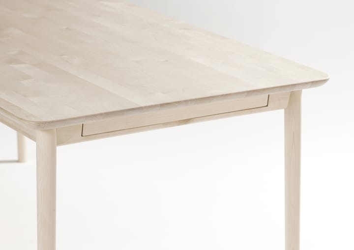 Prima Vista bord, Bjørk hvitoljet 120 x 90 cm hvitoljet + ilegg Stolab